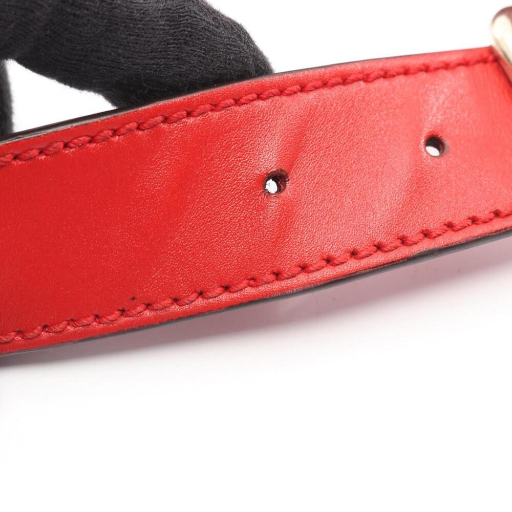 GUCCI Red Leather Shoulder Bag - Picture 7 of 7